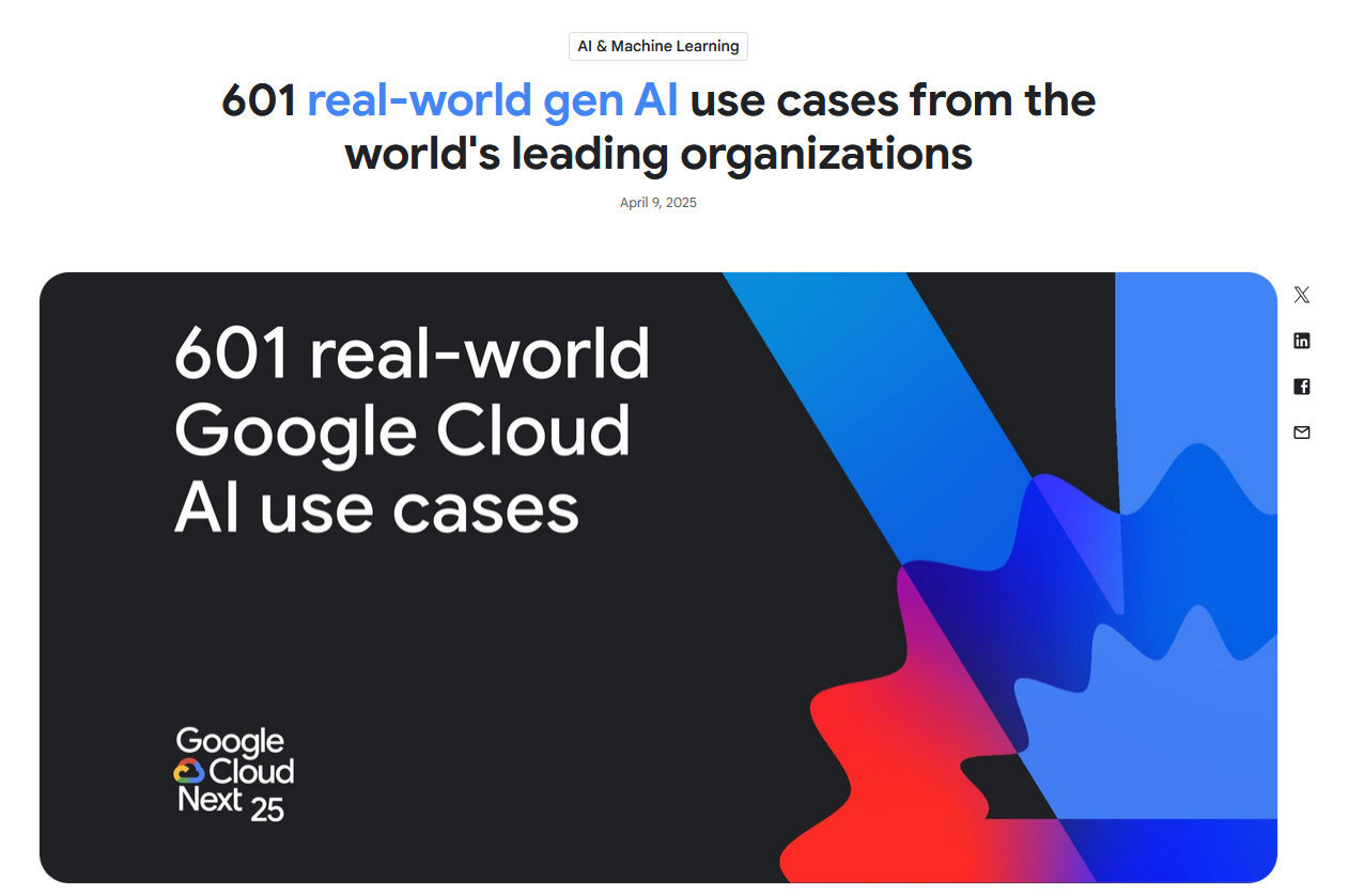 google Real use cases
